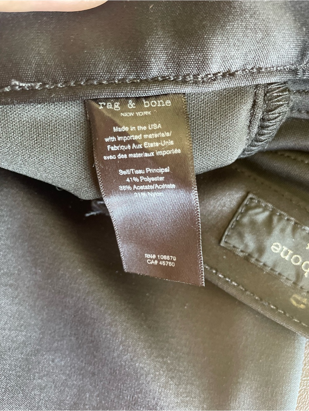 rag & bone New York Black Coated Skinny Jeans Size 28 - Picture 10 of 11